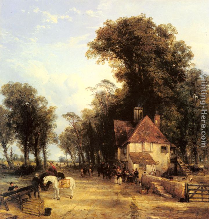 The Nearest Way in Summer painting - Thomas Creswick The Nearest Way in Summer art painting